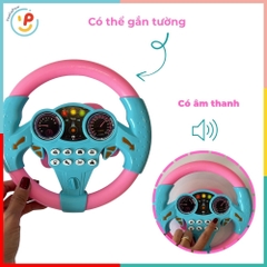 Vô Lăng Xe Đồ Chơi Xoay Được Có Âm Thanh Gắn Tường Đường Kính 20cm PeeKaPaw Toys