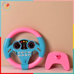 Vô Lăng Xe Đồ Chơi Xoay Được Có Âm Thanh Gắn Tường Đường Kính 20cm PeeKaPaw Toys