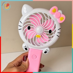 Quạt cầm tay mini chạy pin hình Hello Kitty dễ thương cho bé PeeKaPaw Toys