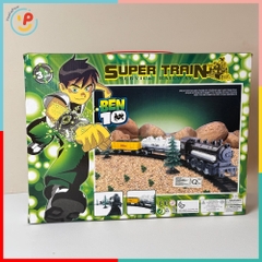 Đồ chơi đường ray xe lửa Ben 10 bộ tàu hỏa chạy pin 2201A PeeKaPaw Toys