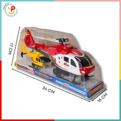 Đồ chơi máy bay trực thăng chạy trớn 2 chiếc 1617 PeeKaPaw Toys
