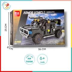 Đồ chơi lắp ráp mô hình quân sự xe bọc thép xe chiến thuật trực thăng mã K2060 K2061 K2062 PeeKaPaw Toys