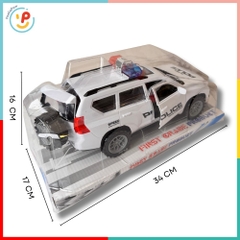Mô hình xe cảnh sát đồ chơi chạy trớn mở cửa được 055-40 PeeKaPaw Toys