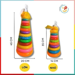 Đồ chơi tháp xếp vòng vịt vàng cho bé PeeKaPaw Toys