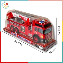 Đồ chơi xe thang cứu hoả chạy trớn mô hình xe cứu hộ 8822 PeeKaPaw Toys