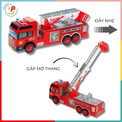 Đồ chơi xe thang cứu hoả chạy trớn mô hình xe cứu hộ 8822 PeeKaPaw Toys