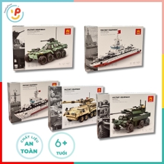 Đồ Chơi Lắp Ráp Xếp Hình Quân Sự Tàu Chiến Xe Tăng Nhiều Mẫu – PeeKaPaw Toys