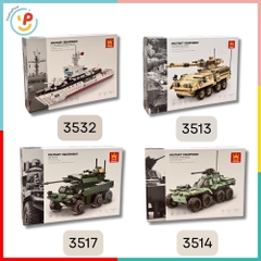 Đồ Chơi Lắp Ráp Xếp Hình Quân Sự Tàu Chiến Xe Tăng Nhiều Mẫu – PeeKaPaw Toys