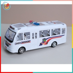 Xe buýt cảnh sát chạy pin có đèn nhạc 170A PeeKaPaw Toys