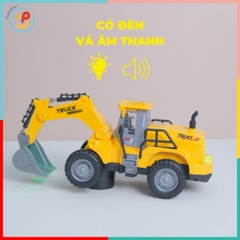 Xe Xúc Chạy Pin Có Đèn Âm Thanh 3202A Đồ Chơi Xe Công Trình PeeKaPaw Toys