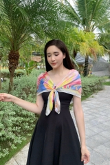 KHĂN LỤA TƠ TẰM THỦY ẤN HỌA – KHĂN LỤA VUÔNG – QUÀ TẶNG THỦ CÔNG VIỆT NAM