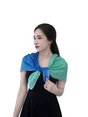 Khăn Lụa Tơ Tằm Vuông – Nhuộm Thủ Công Bằng Phương Pháp Ice Dye/ Tide Dye – Quà tặng Văn Hoá Việt Độc Đáo