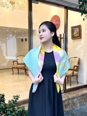 Khăn lụa tơ tằm vẽ tay – khăn lụa vuông vẽ hổ