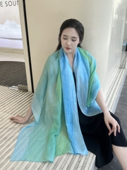 Khăn Lụa Tơ Tằm Nhuộm Thủ Công Kimcatsilk – Quà Tặng Văn Hoá Việt Cao Cấp