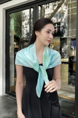 KHĂN LỤA TƠ TẰM VẼ TAY VUÔNG – VẼ HỌA TIẾT THIÊN NHIÊN - QUÀ TẶNG VĂN HÓA VIỆT