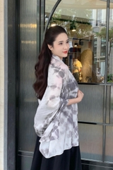 KHĂN LỤA TƠ TẰM NHUỘM TỰ NHIÊN DÀI - KHĂN NHUỘM MÀU TRÀ - QUÀ TẶNG CAO CẤP