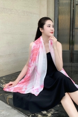 KHĂN LỤA TƠ TẰM NHUỘM TỰ NHIÊN DÀI - KHĂN NHUỘM MÀU CÁNH KIẾN - QUÀ TẶNG CAO CẤP