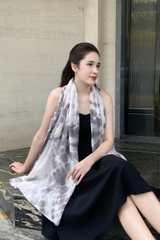 KHĂN LỤA TƠ TẰM NHUỘM TỰ NHIÊN DÀI - KHĂN NHUỘM MÀU TRÀ - QUÀ TẶNG CAO CẤP