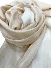 KHĂN LỤA TƠ TẰM NHUỘM TỰ NHIÊN DÀI - KHĂN NHUỘM MÀU VỎ QUẢ DỪA - QUÀ TẶNG CAO CẤP