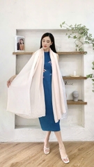 KHĂN LỤA TƠ TẰM NHUỘM TỰ NHIÊN DÀI - KHĂN NHUỘM MÀU VỎ QUẢ DỪA - QUÀ TẶNG CAO CẤP