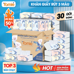 Giấy rút TOMIÉ 300 tờ (175×118) – 30 gói/thùng