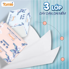 Giấy rút TOMIÉ 300 tờ/gói , 10 gói/Lốc, 100 gói/bịch