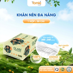 CLASI - Túi khăn nén 240mm x 300mm - 50 cái/ hộp