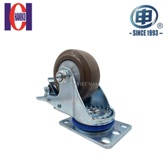 Bánh xe shenpai cao su 75 xoay khóa 20A3B-1538