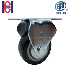 Bánh xe shenpai PU 65 cố định có nắp 15A08-1011