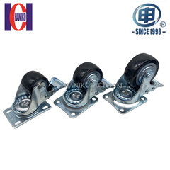 Bánh xe shenpai PU 50 xoay khóa có nắp 15A02-1010