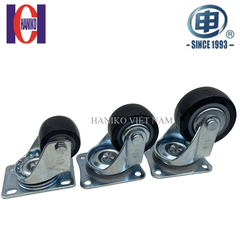 Bánh xe shenpai PU 50 xoay có nắp 15A01-1010