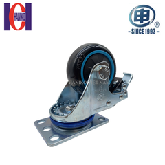 Bánh xe shenpai PU 75 xoay khóa 20A3B-1354