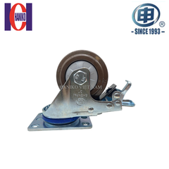 Bánh xe shenpai cao su 75 xoay khóa 20A3B-1538