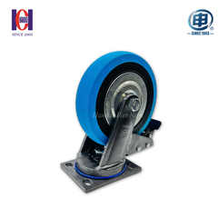 Bánh xe shenpai nylon phi 200 xoay khóa