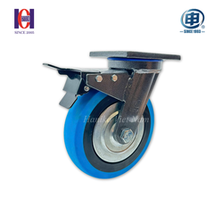 Bánh xe shenpai nylon phi 200 xoay khóa