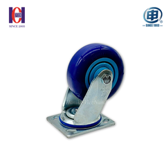 Bánh xe shenpai PU xanh phi 125 xoay