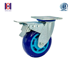 Bánh xe shenpai PU phi 150 xoay khóa bản 50