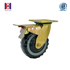 Bánh xe shenpai PU phi 150 xoay khóa