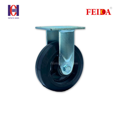 Bánh xe feida cao su gang phi 150 cố định