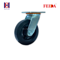 Bánh xe feida cao su gang phi 150 xoay