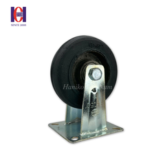 Bánh xe cao su khía phi 150 cố định