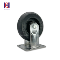 Bánh xe cao su khía phi 150 cố định