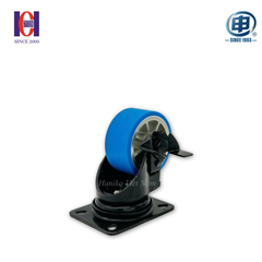 Bánh xe shenpai nylon cốt nhôm phi 100 xoay khóa