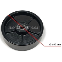 Bánh xe phenonic đen 180x50