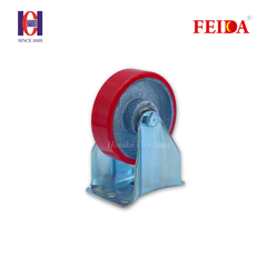 Bánh xe feida PU phi 100 cố định bản 32