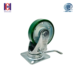 Bánh xe shenpai PU phi 130 xoay khóa