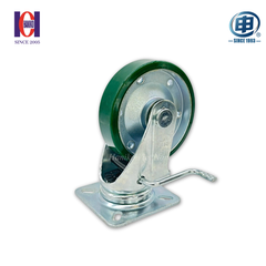 Bánh xe shenpai PU phi 150 xoay khóa bản 38