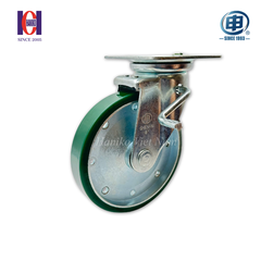 Bánh xe shenpai PU phi 200 xoay khóa