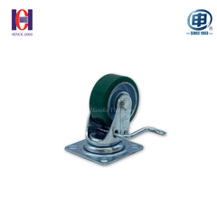 Bánh xe shenpai PU phi 75 xoay khóa