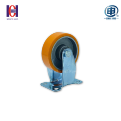 Bánh xe shenpai PU cốt nhôm tĩnh điện phi 100 cố định bản 32